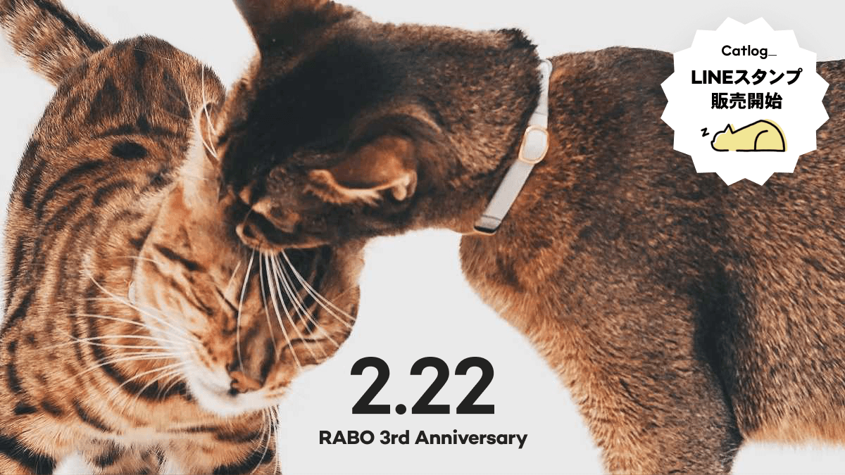 猫の日 & RABO創立3周年記念!Catlog LINEスタンプの発売を開始しました