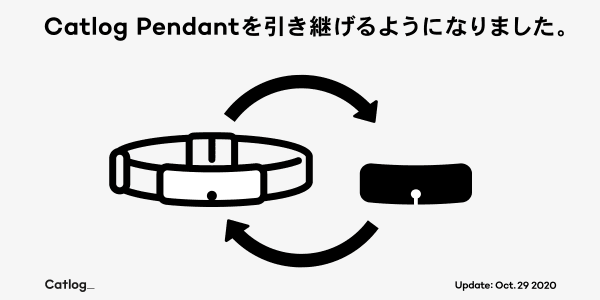Catlog Pendnatを引き継げるようになりました。 Catlog_ Update: Oct.29 2020