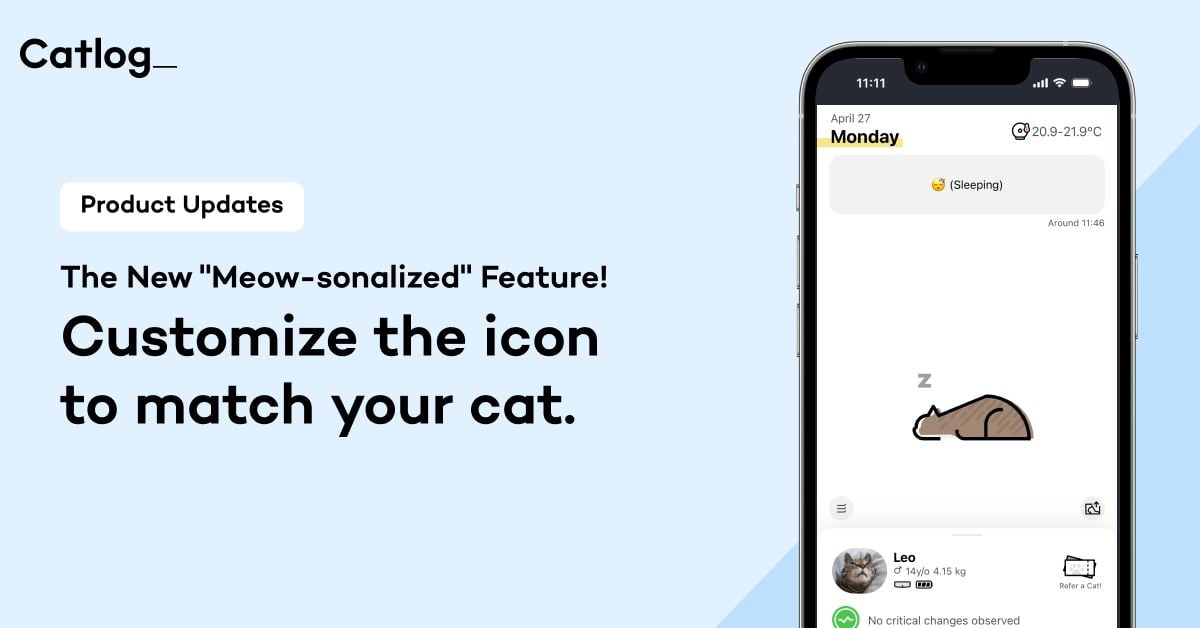 Catlog Launches New "Meow-sonalized" Icon Customization Feature to Match Your Cat's Look